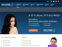 Tablet Screenshot of host4porn.com